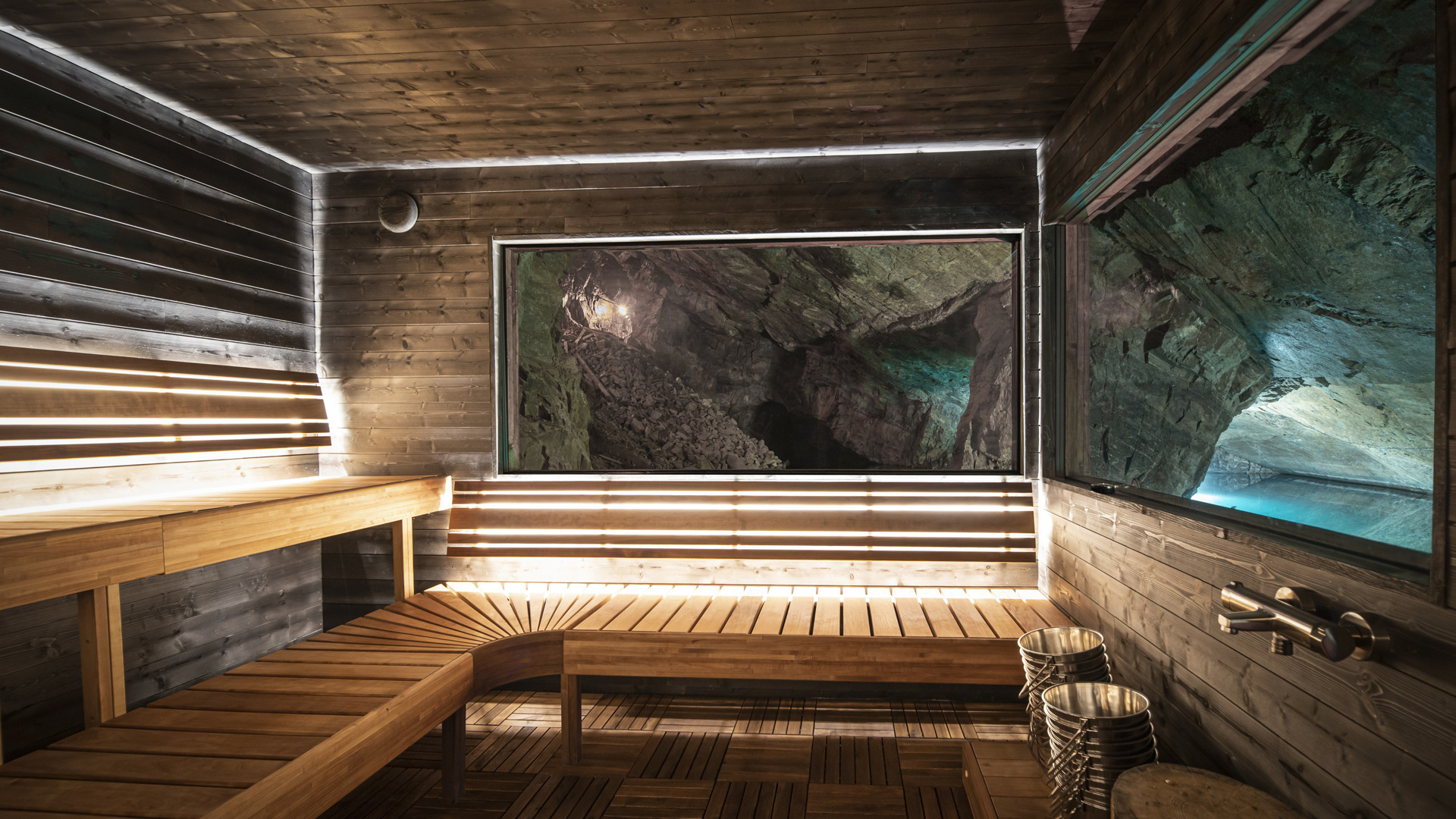 Bastu i Äventyrsgruvan