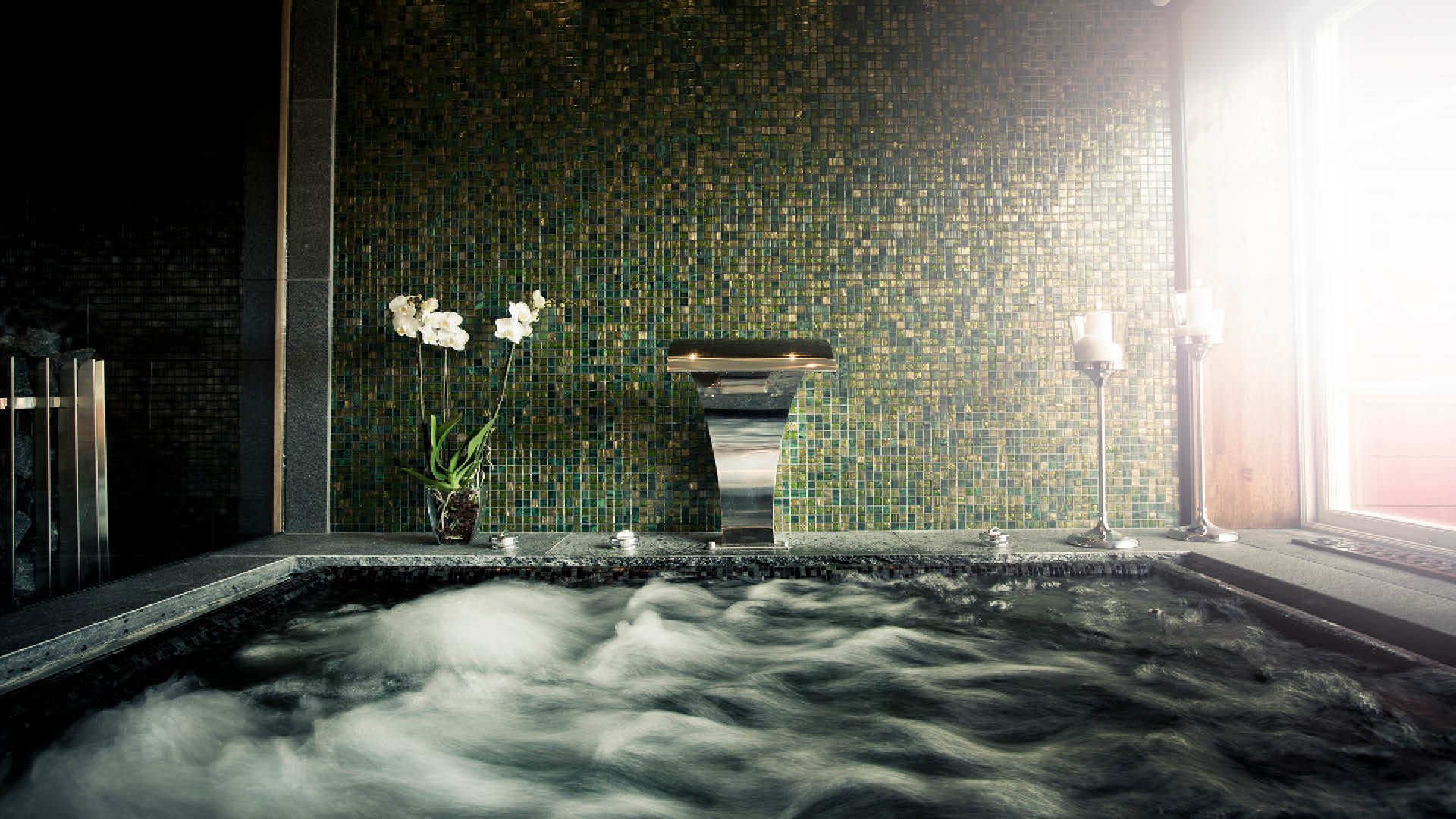 Pool på Åkerblads spaavdelning.