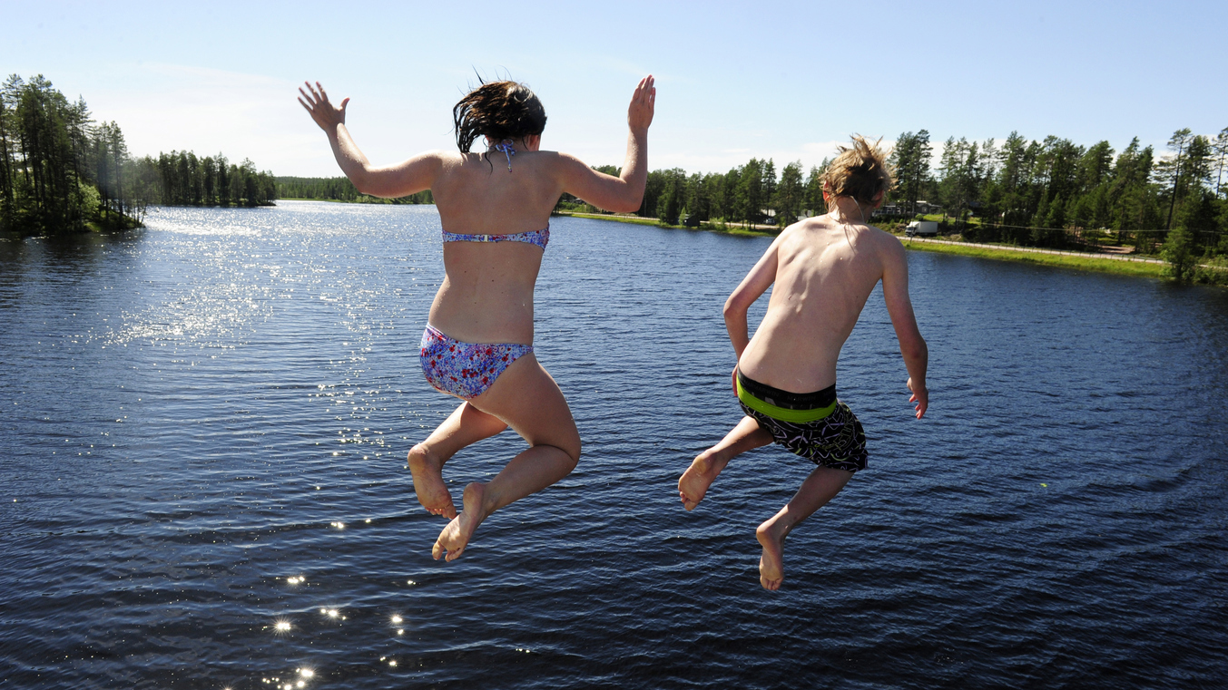 Evertsbergs badplats.