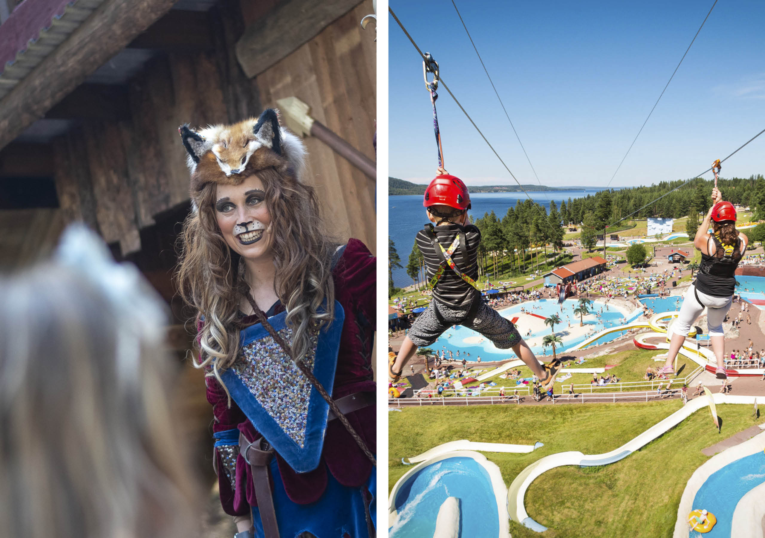 Sagolandet Tomteland och Leksand Sommarland.