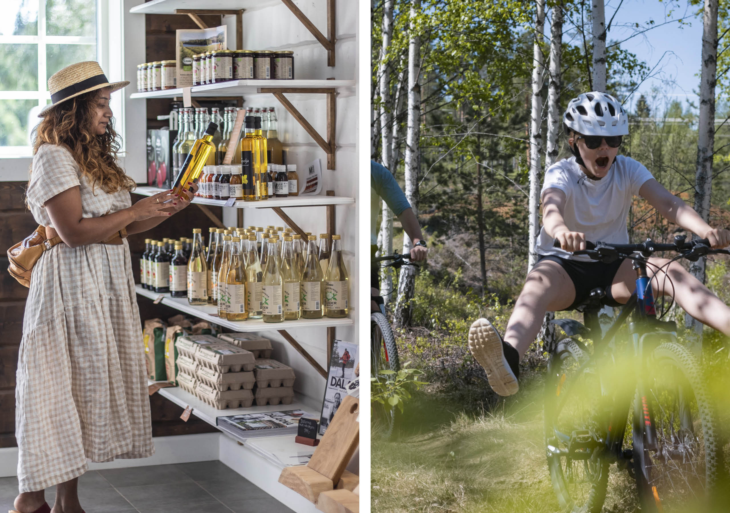 Bildkollage på aktiviteter.