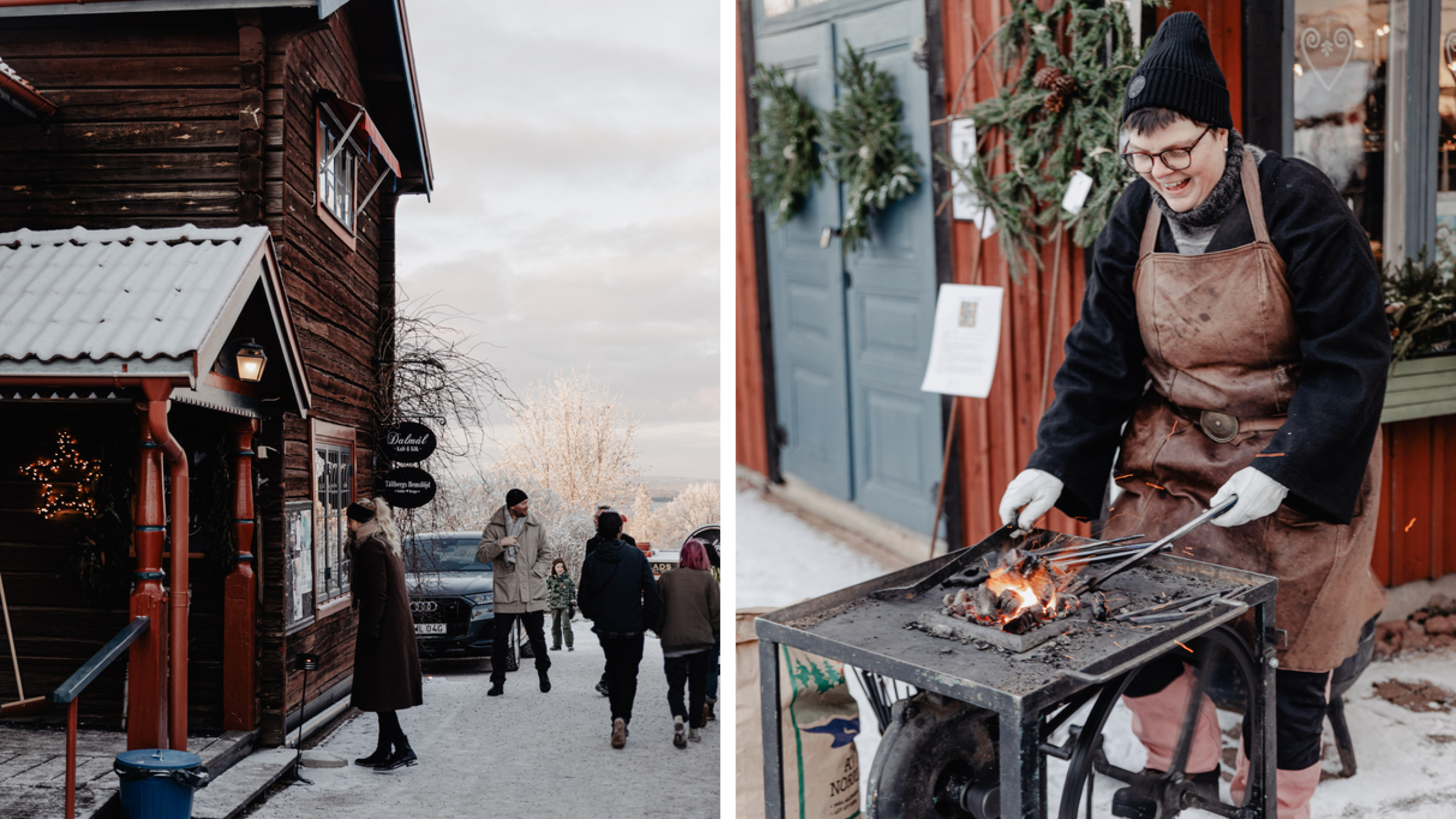 Julmarknad i Tällberg.