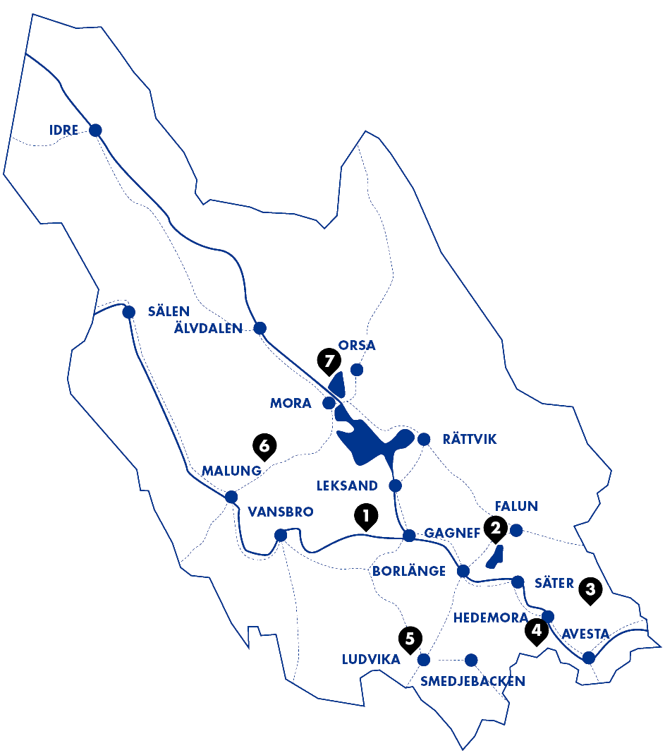 Karta över skridskoområden.