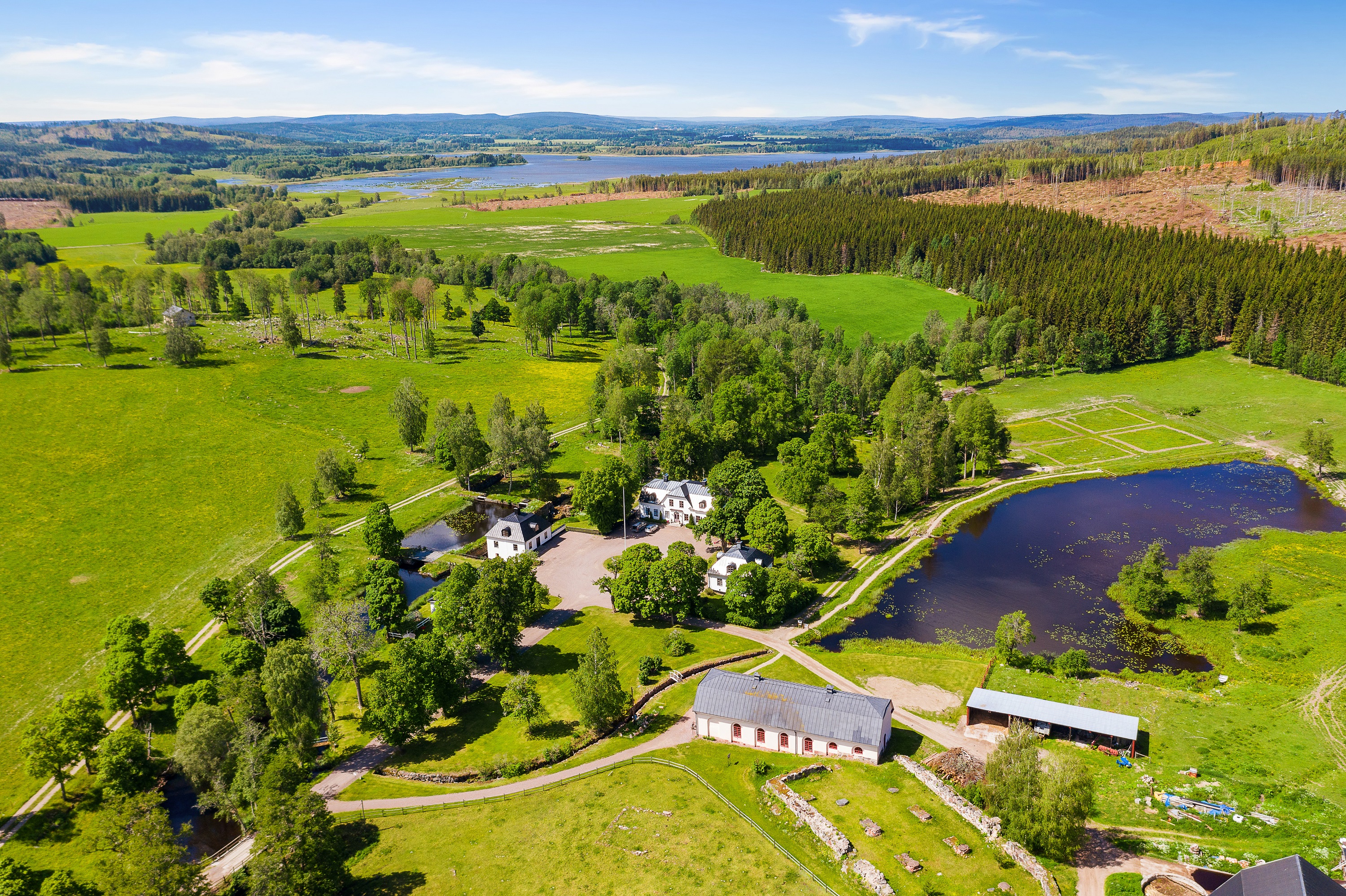 Vy över Kloster Herrgård.