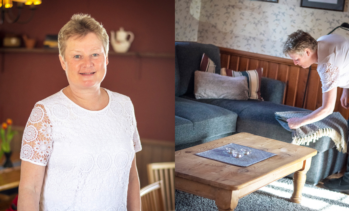 Annika på Knappgården.