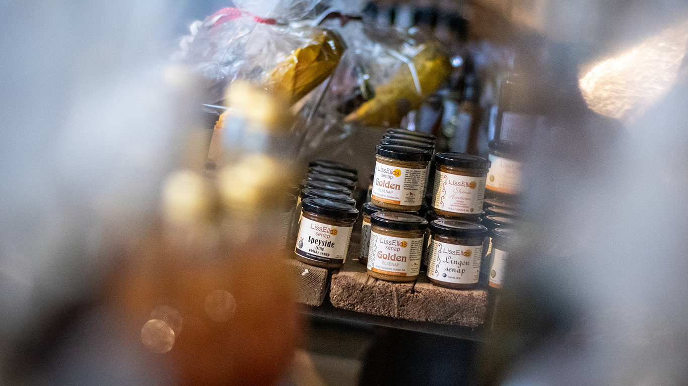 Senapsburkar från LissEllas senap.