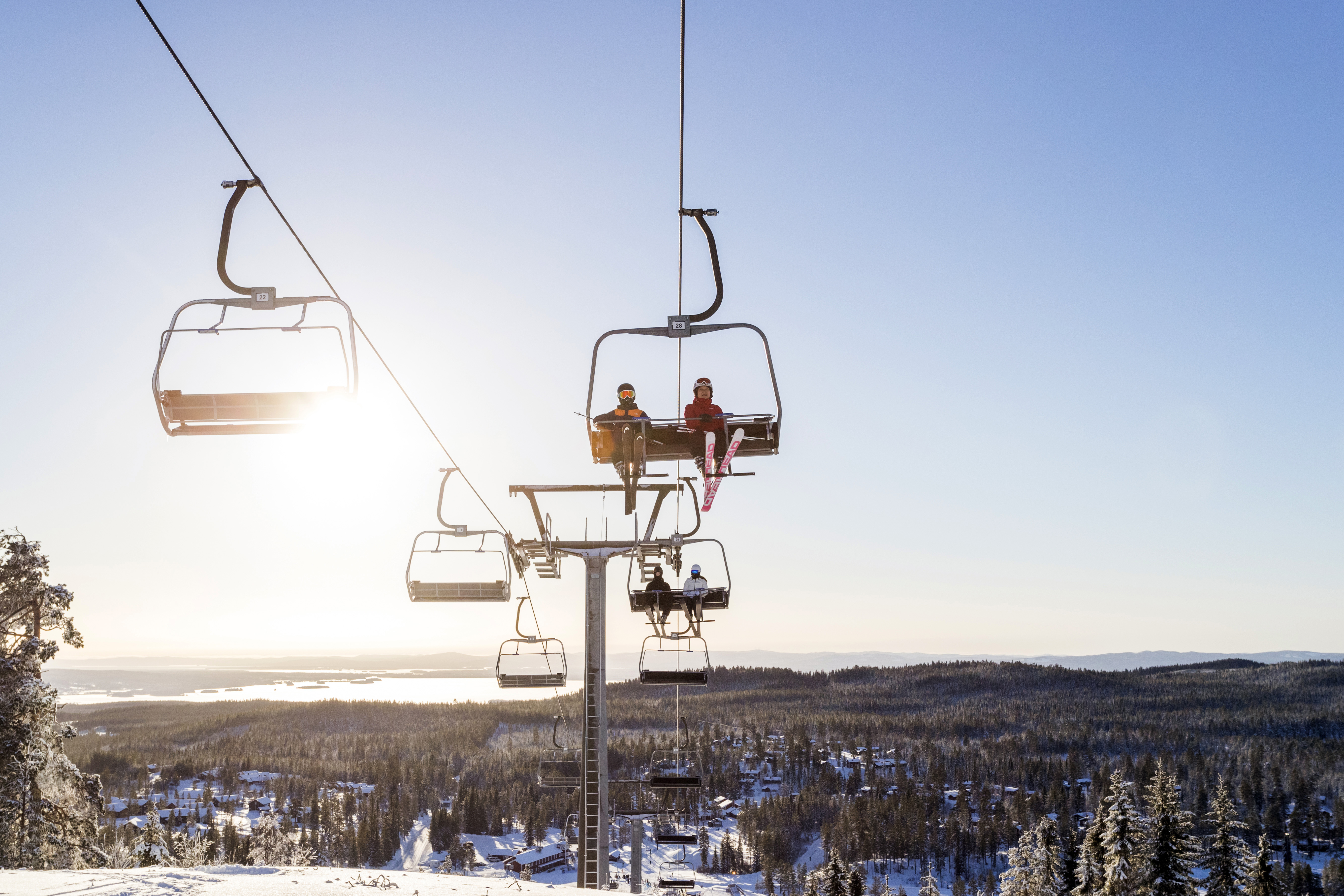 Sittlift på Orsa Grönklitt.