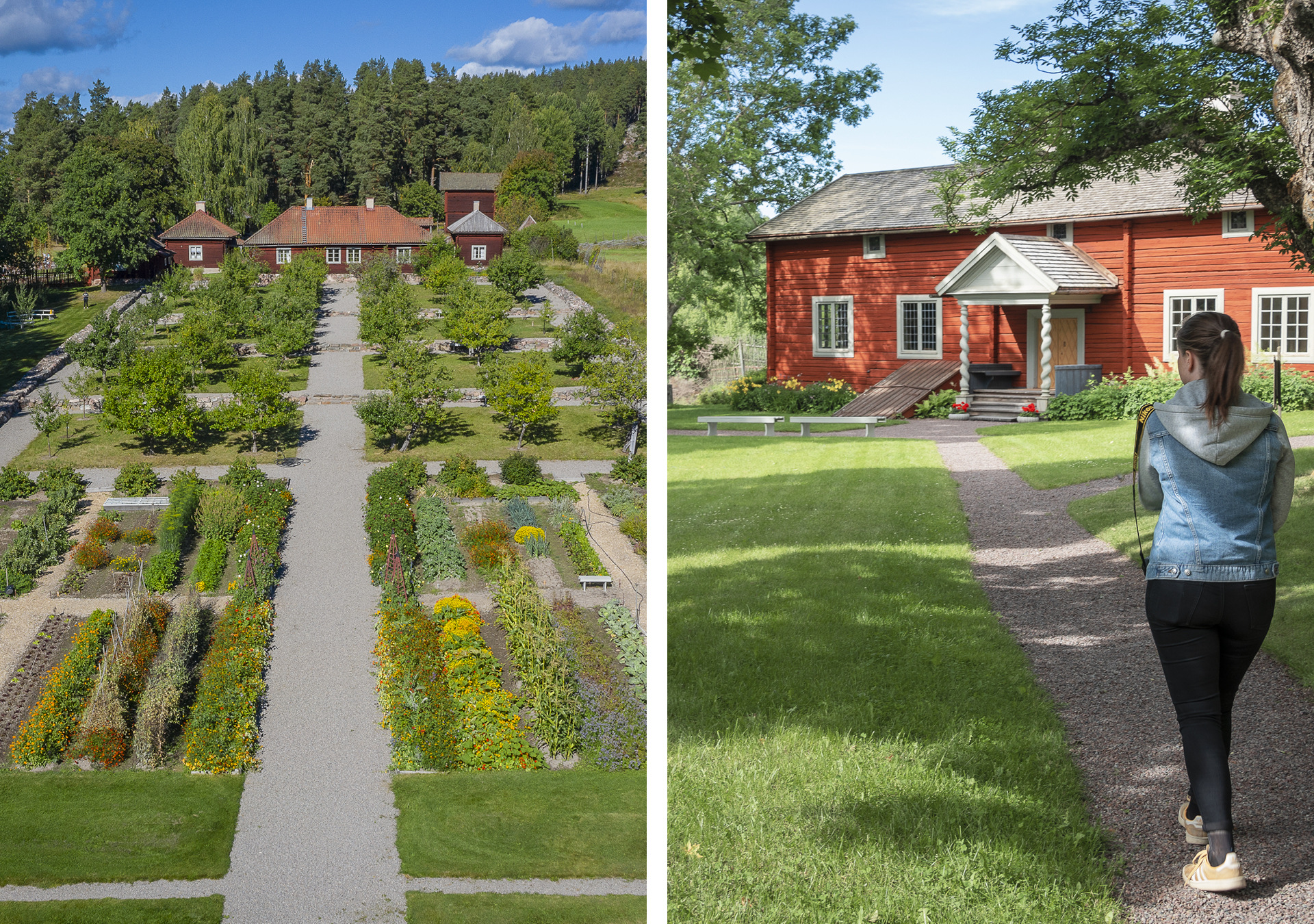 Stabergs Barockträdgård. Entré till Linnés bröllopsgård. 