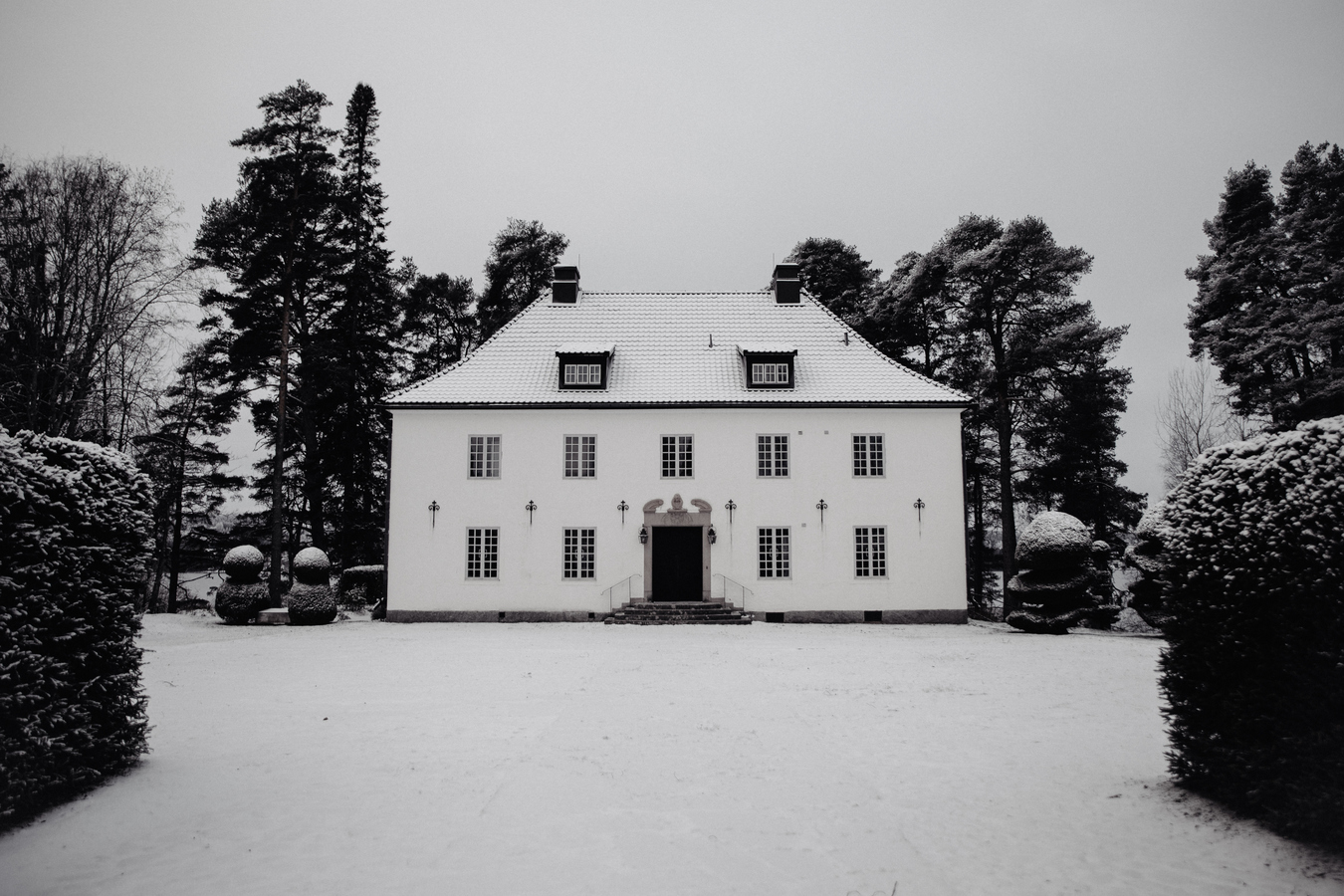 Hildasholm på vintern.
