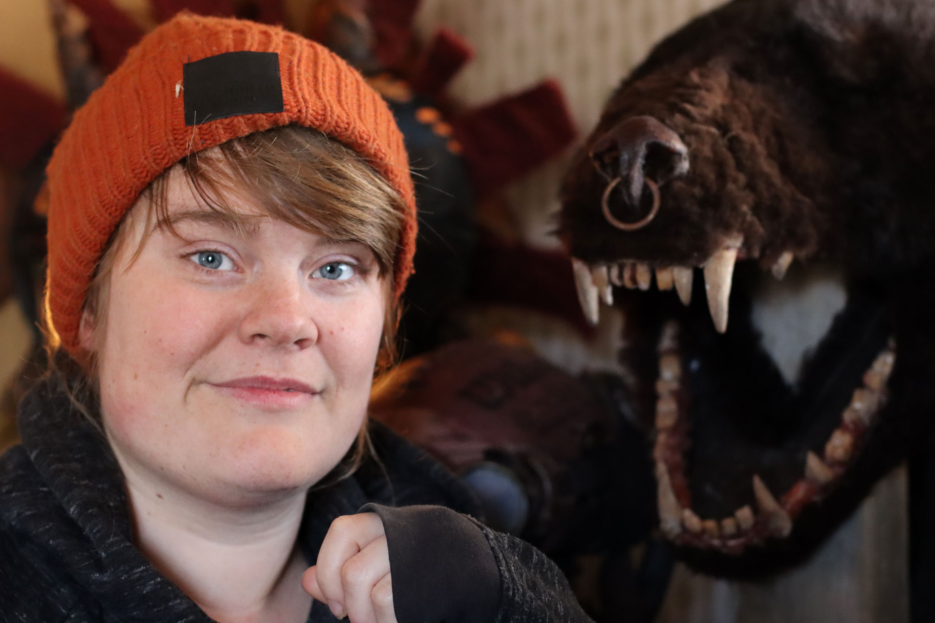 Britta Backlund i sin ateljé.