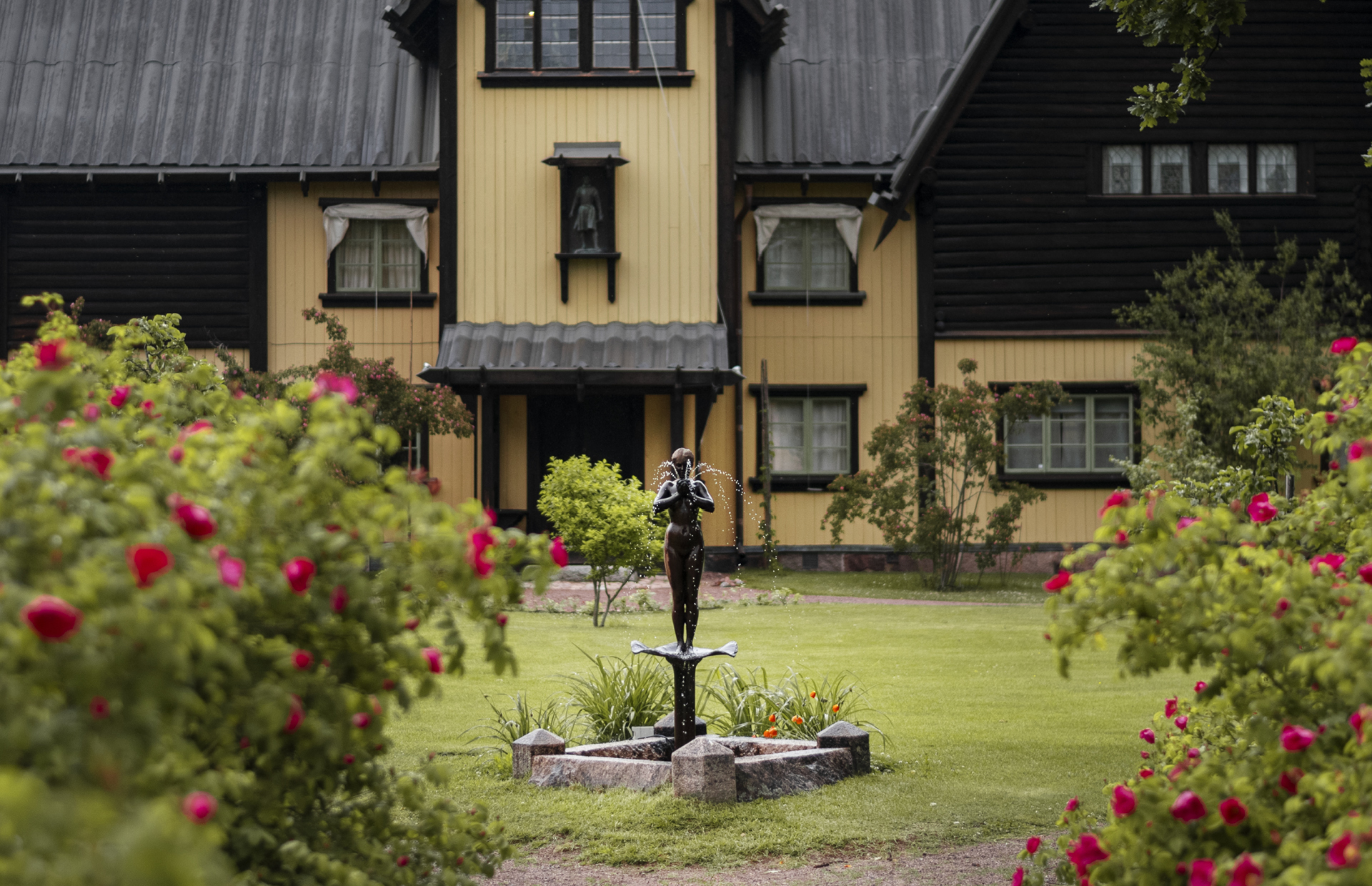 Trädgården vid Anders Zorn hem.