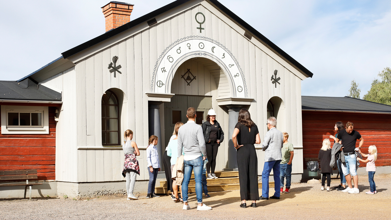 Guidad tur vid Falu Gruva i Falun.