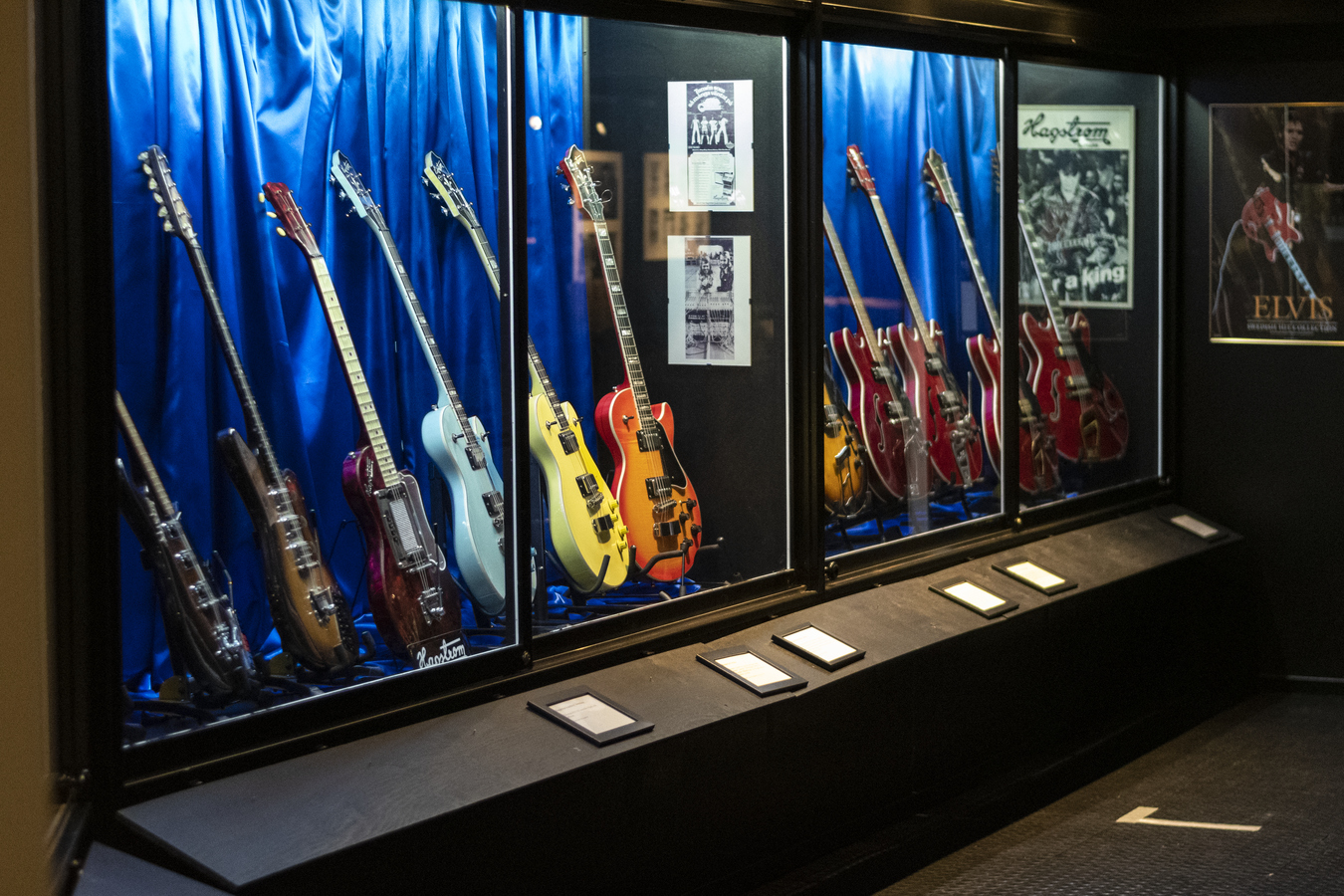 Hagströms gitarrer från museet.