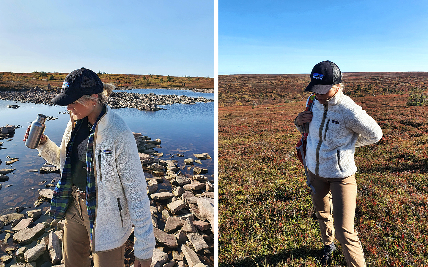 Joanna Swica på vandring i Sälenfjällen.