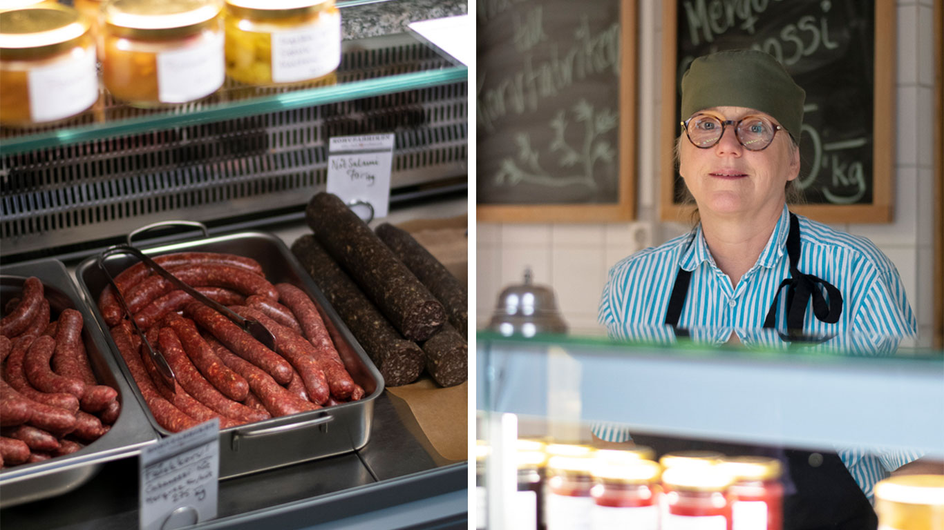 Korvfabriken i Skattungbyn.