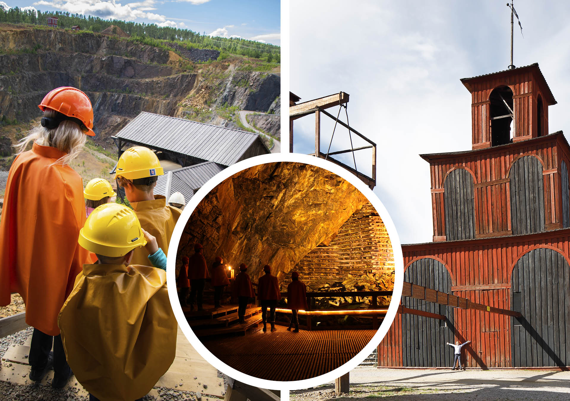 Falu Mine with a guided tour underground, where traces of hundreds of years of mining can be seen.