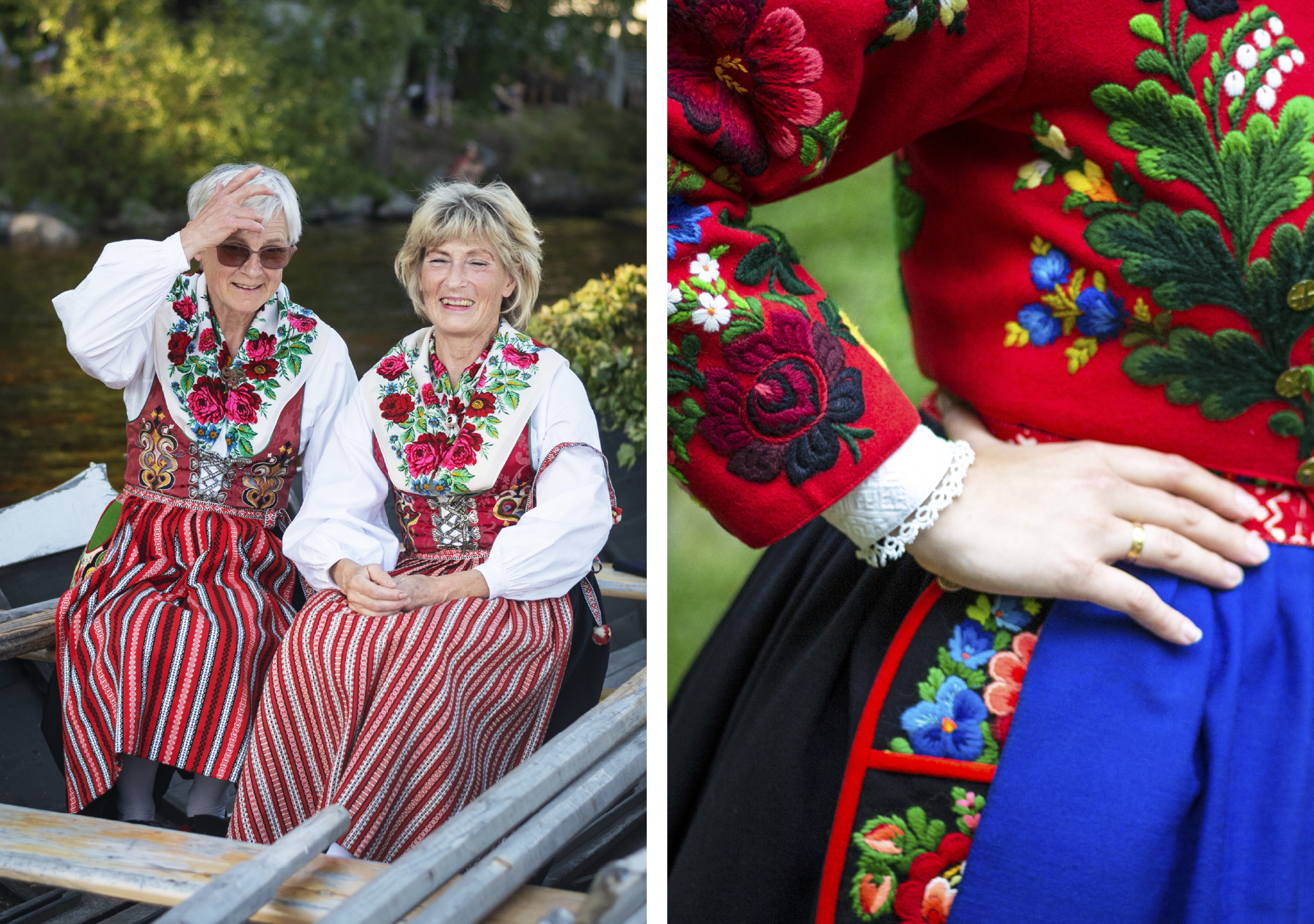 Leksand och Dala-Flodas vackra sockendräkter. 