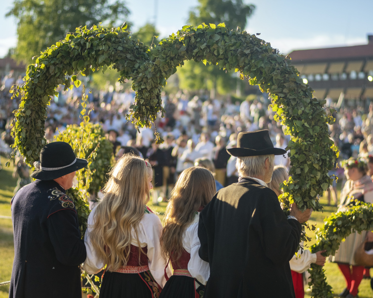 Midsummer celebration at Gropen in Leksand.