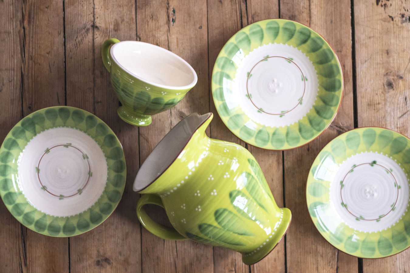Servis från Nittsjö Keramik.