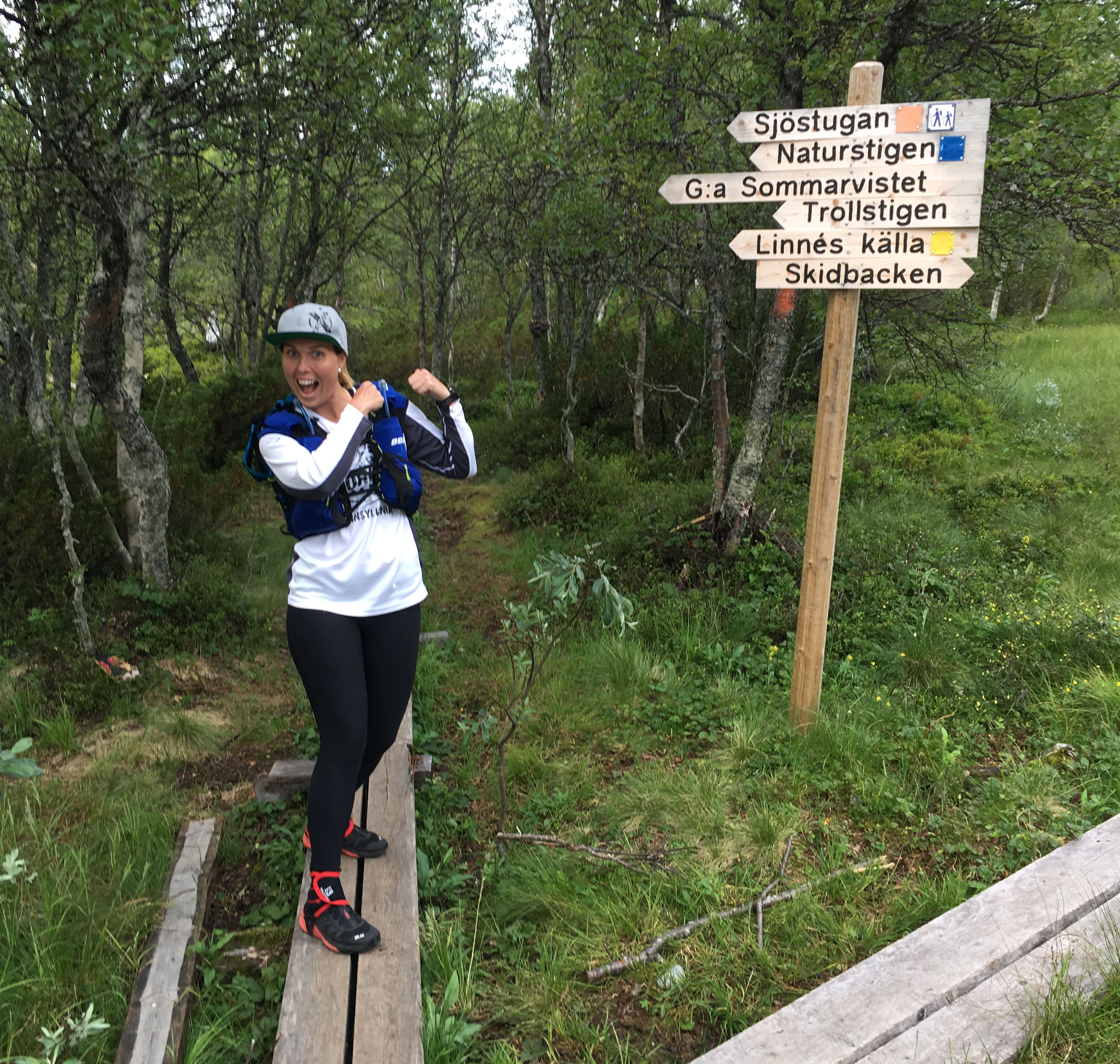 Petra Ekenstierna vid en spångad led.