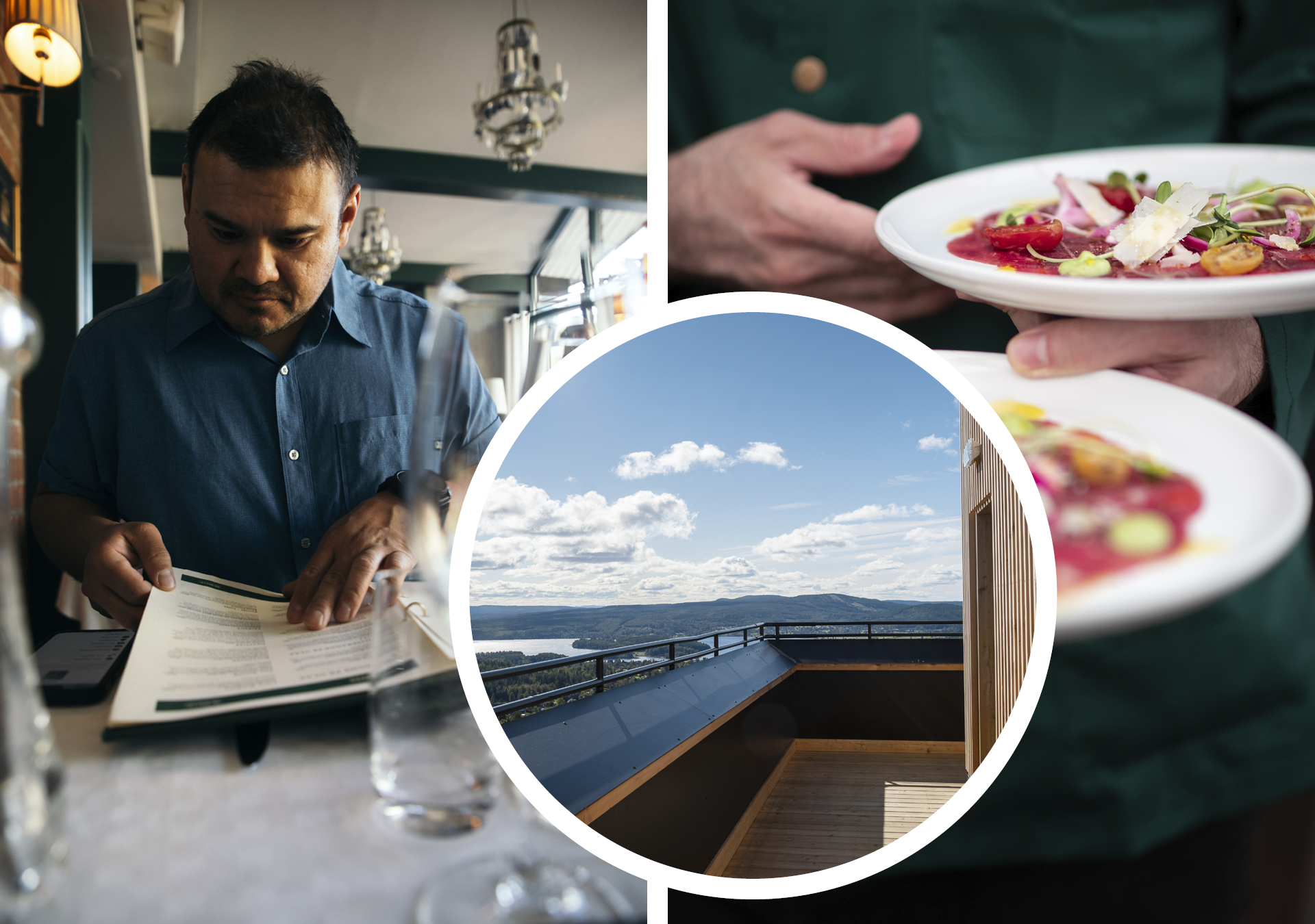 picture collage of food.