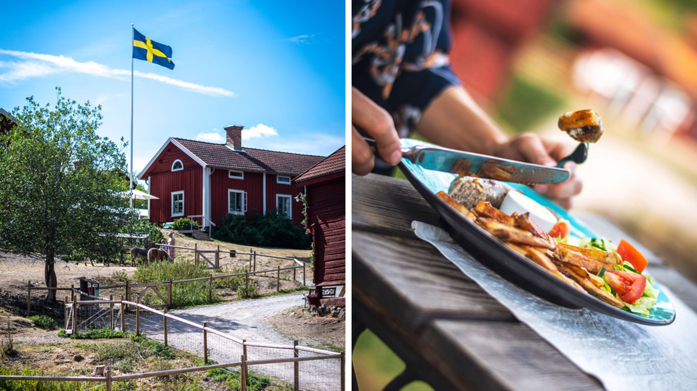 Gården utanför Falun där Stora Lunån ligger.