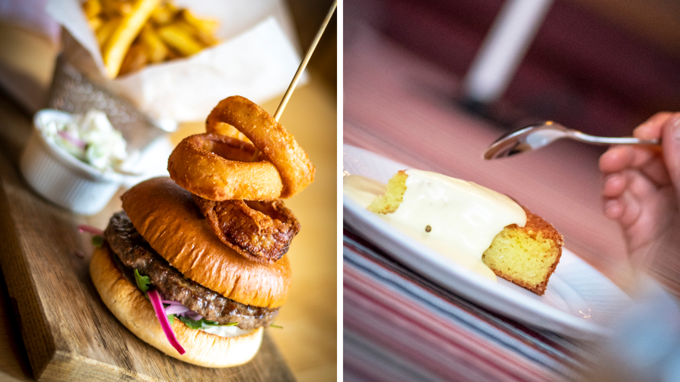 Middag på Storsätra Fjällhotell i Grövelsjön.