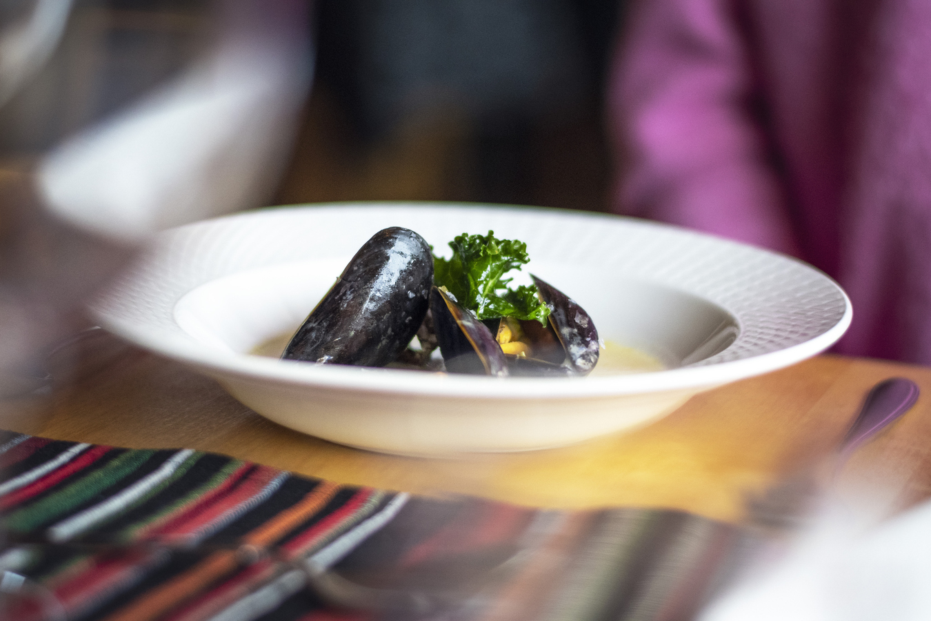 Tallrik med mat på Storsätra Fjällhotell.