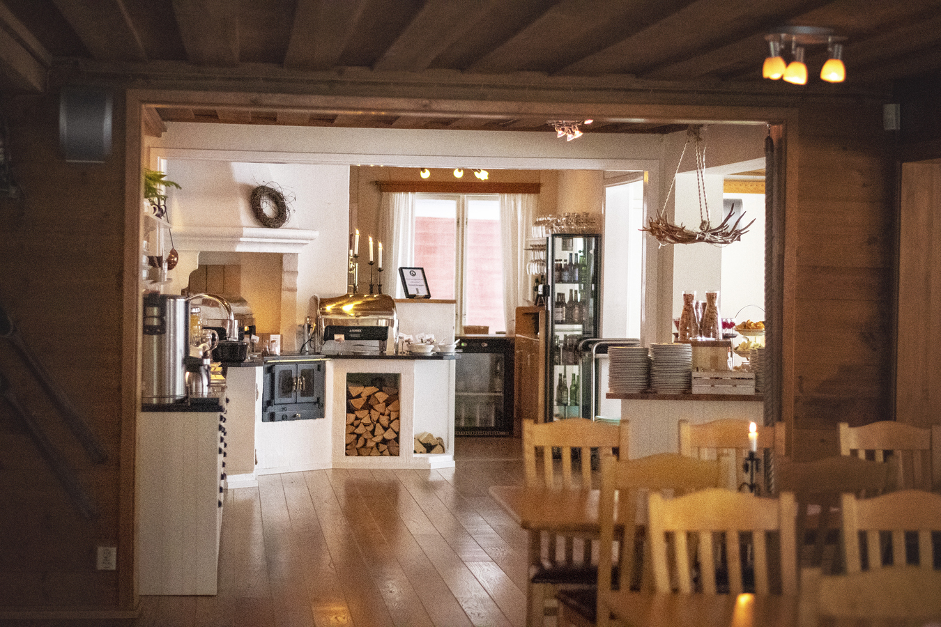 Restaurangen på Storsätra Fjällhotell.