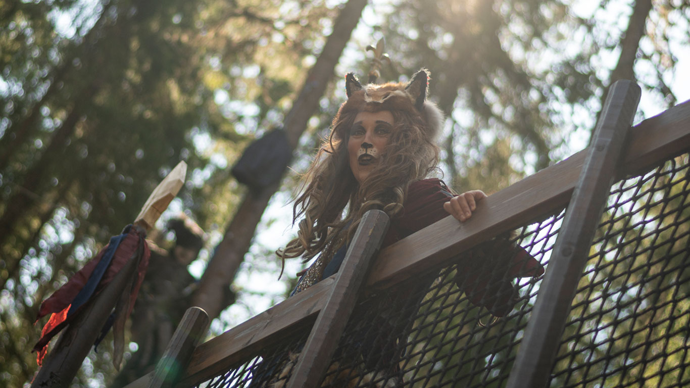 Sagofiguren Huldran på Tomteland i Gesunda utanför Mora.