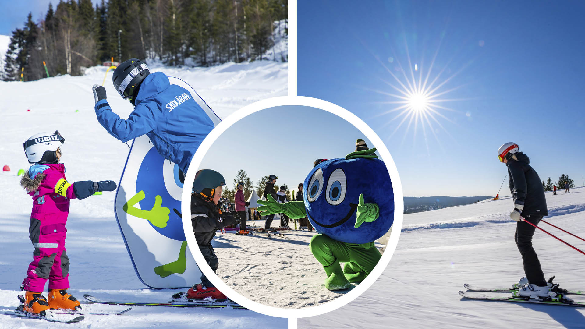 Bildkollage från Orsa Grönklitt.