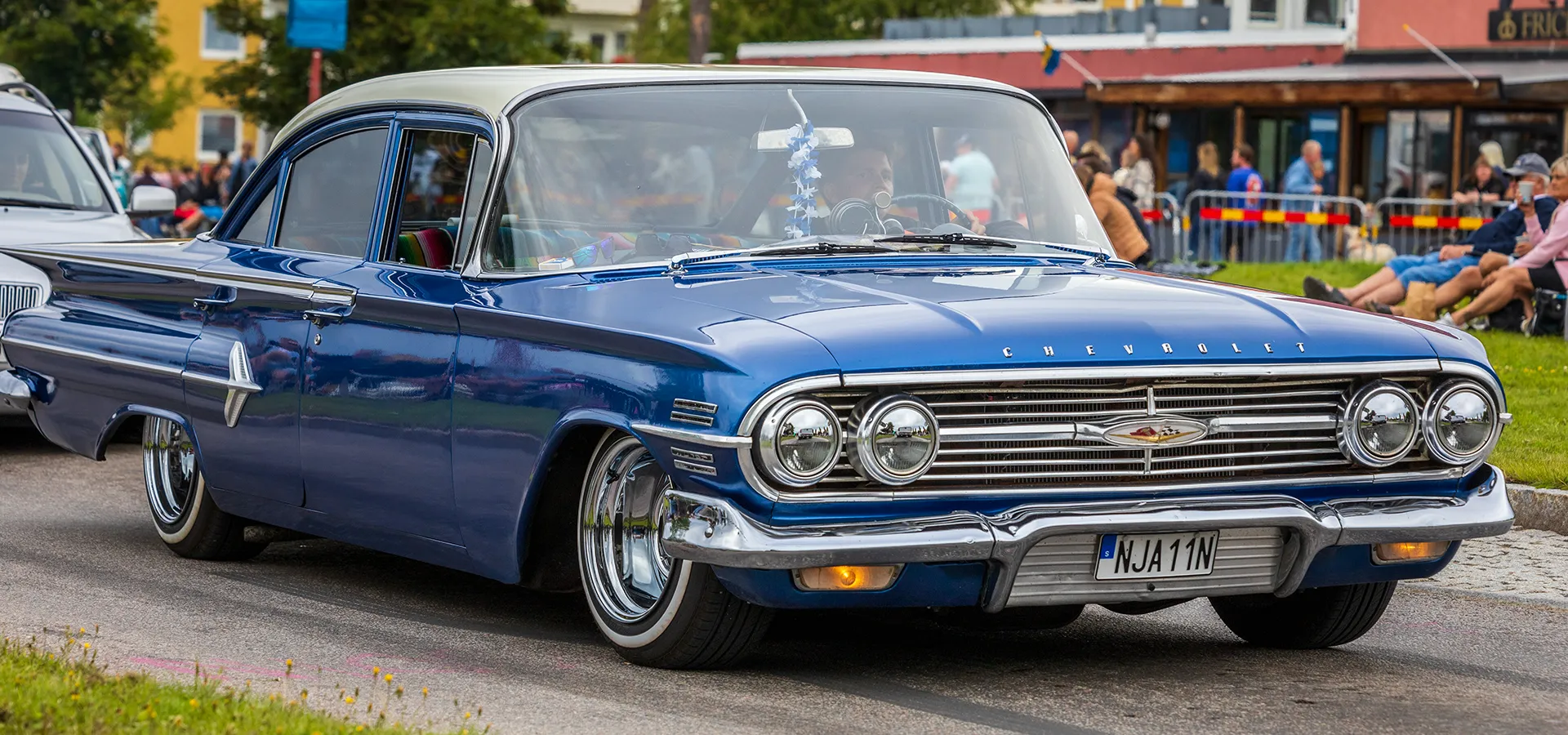 Classic Car Week Blå bil.