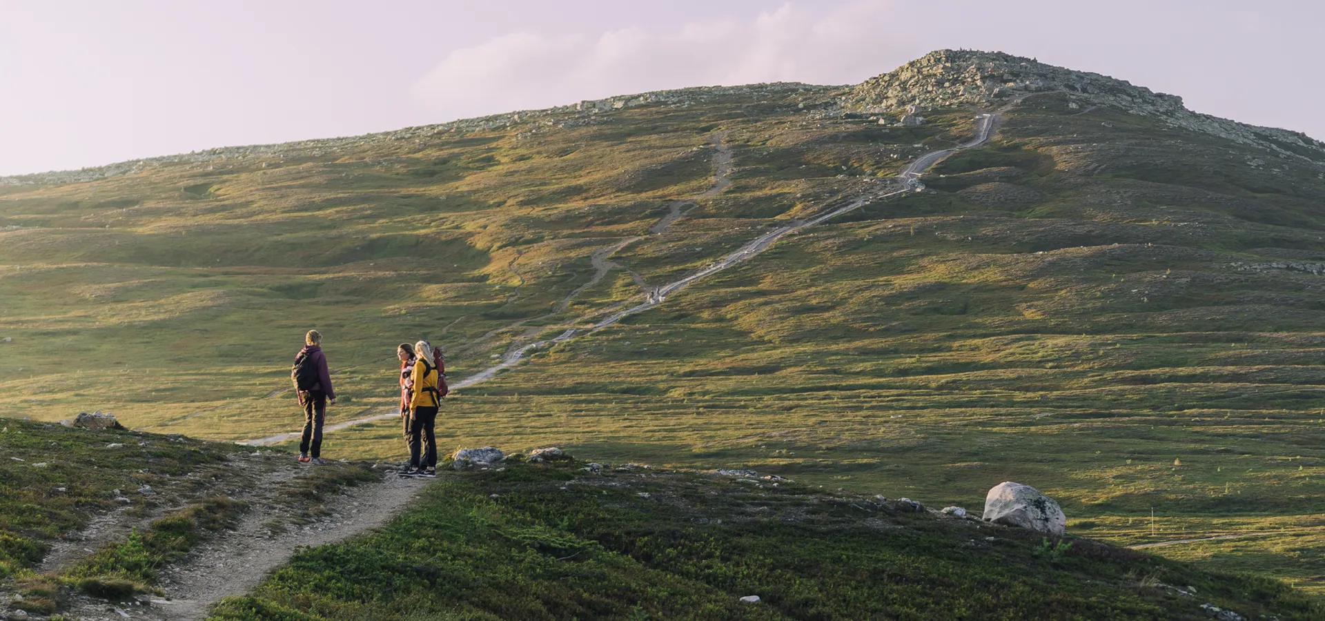 View over the mountains in Idre, Sweden.