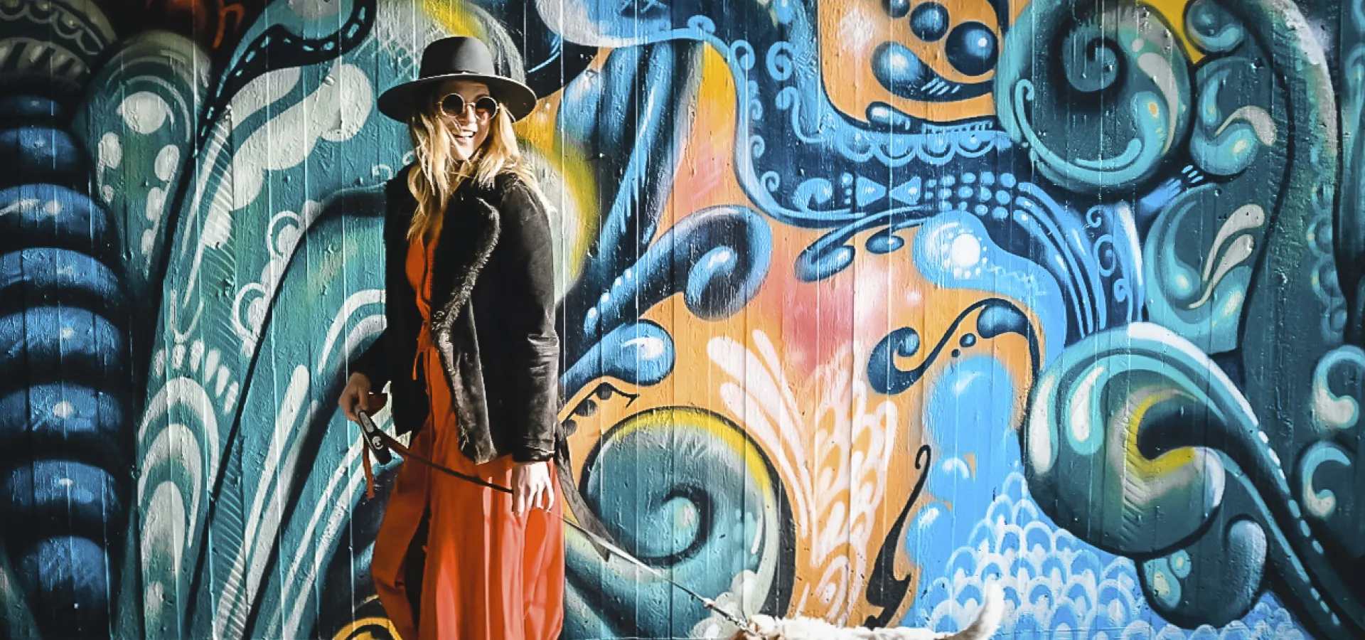 Street art i tunneln i Hedemora.