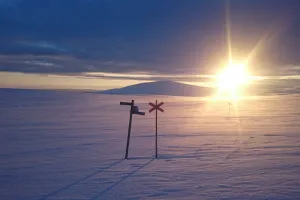 Sundown in the Grövelsjön Fells in Sweden.