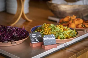 Frukostbuffé på STF grövelsjön.