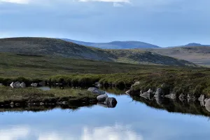Badsjön i Grövelsjön är ett populärt utflyktsmål för boende på Lövåsgården.