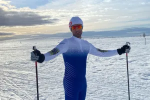 Mehdi Zaghloumi på längdskidor.