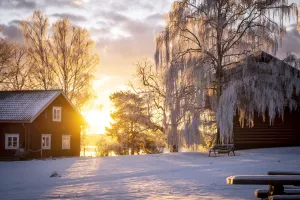 Ornässtugan i solnedgången.