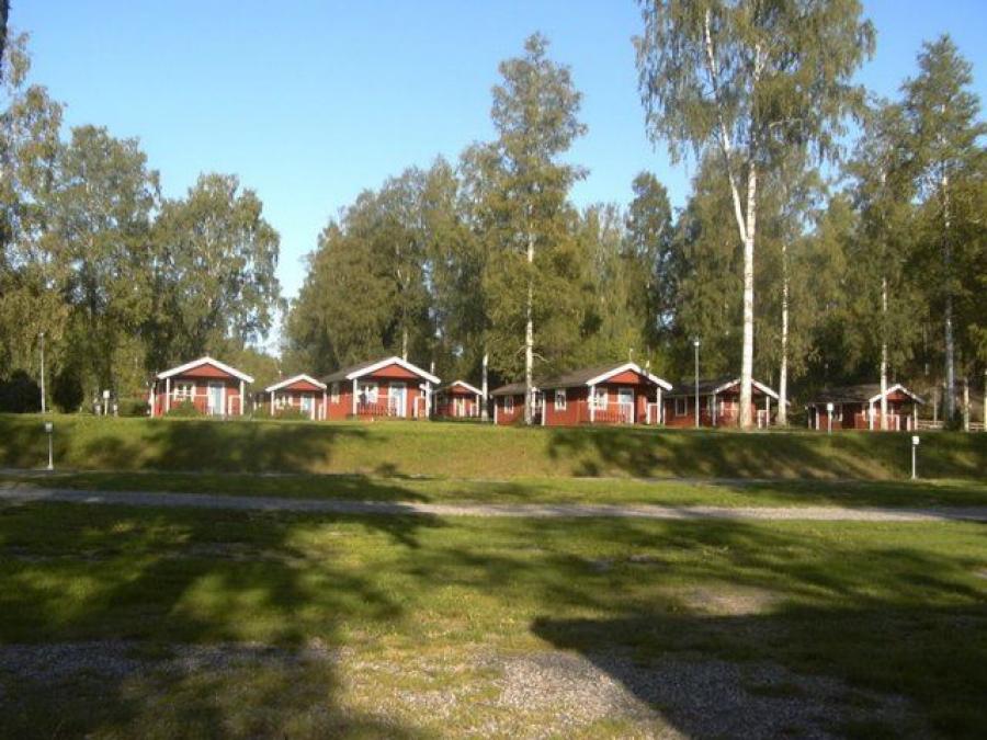 Cottages at the campsite.