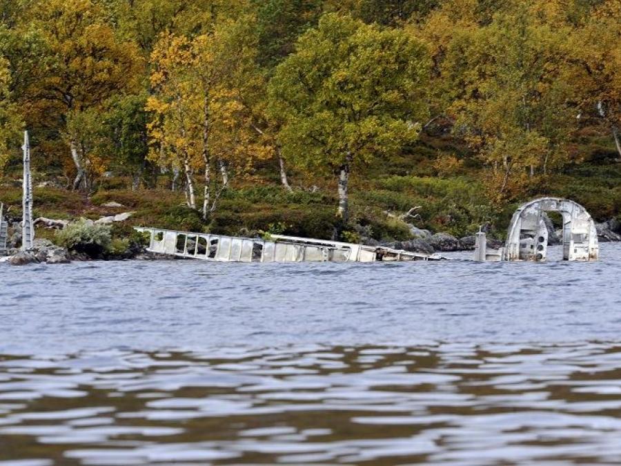 Flygplansvrak i sjön Grövelsjön