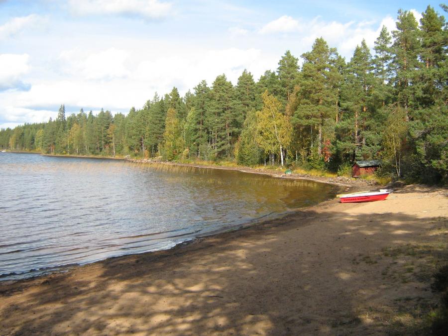 The bathing place in Ticknäsviken