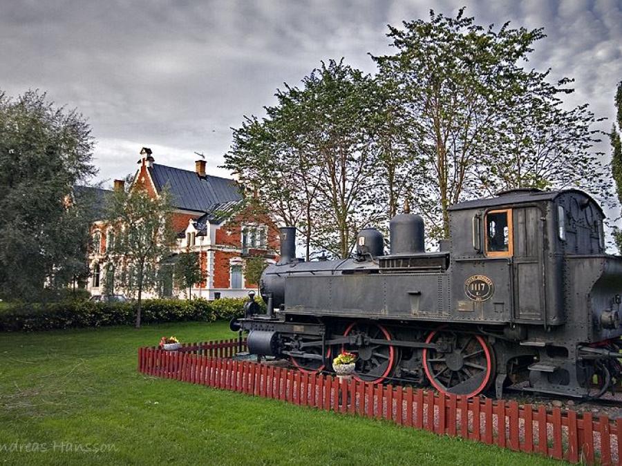 An old locomotive.