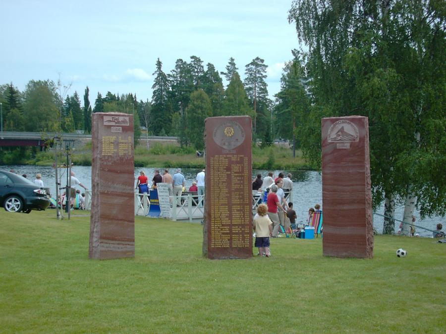 Memorial stones.