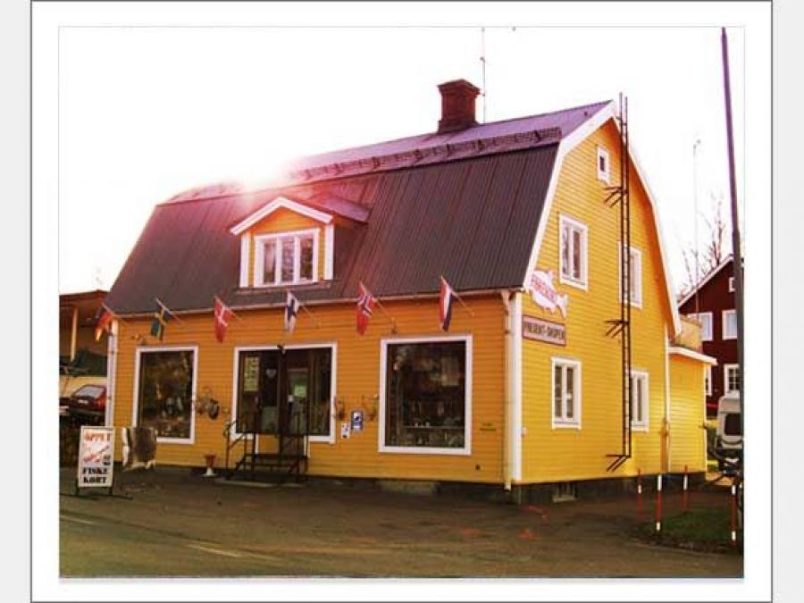 Apicture of the gift shop in Särna