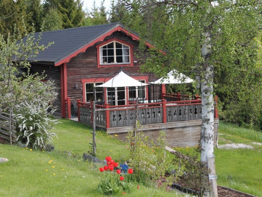 Exterior of a cottage in Rättvik.