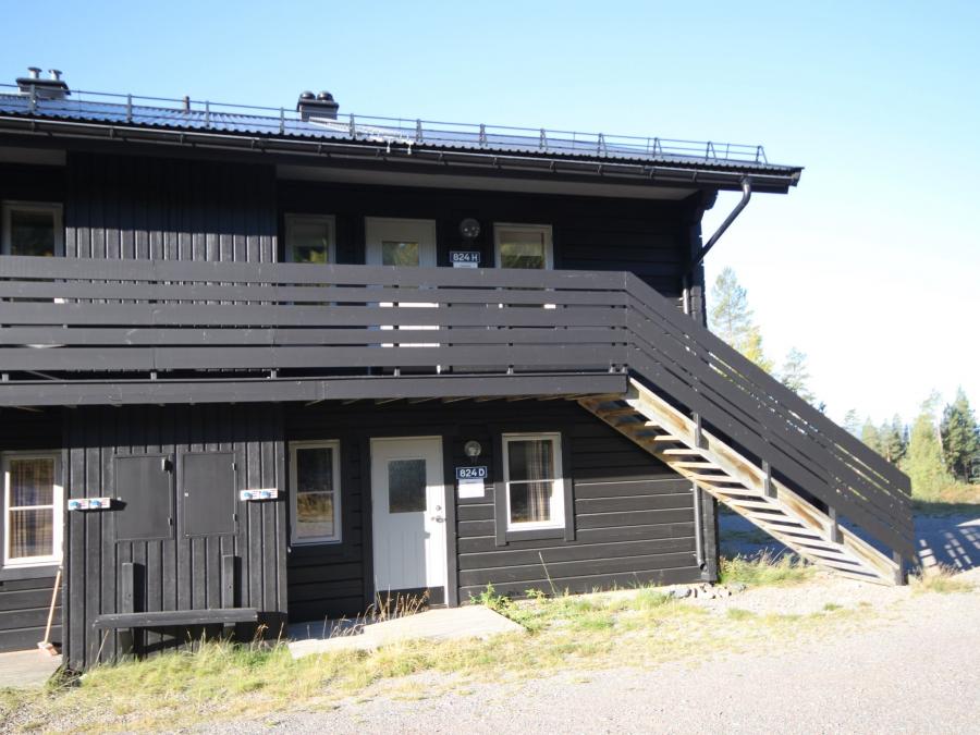 Exterior of a cottage apartment at Idre Fjäll.