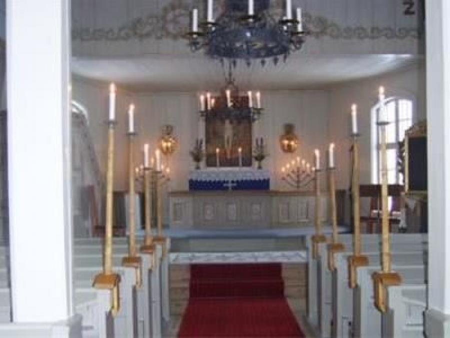 Altaret i Oxbergs kapell.