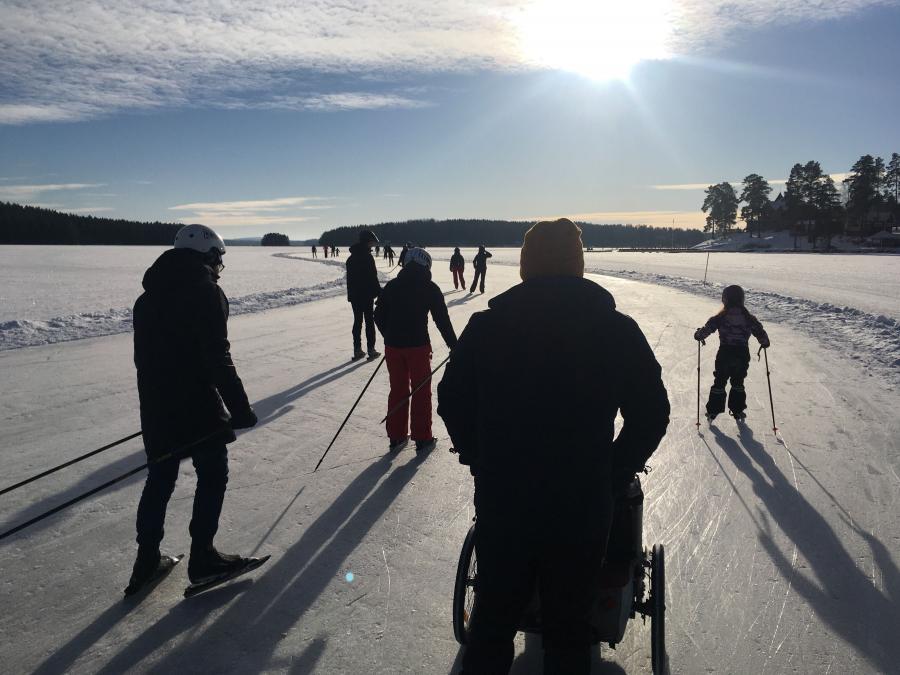 Winter activities close to nature on Sjösidan Falun