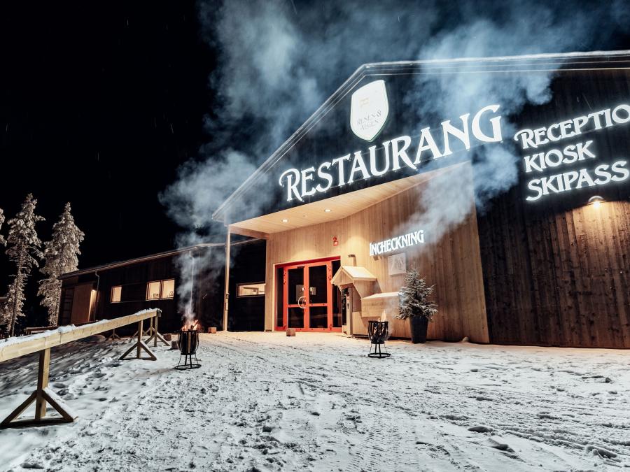 Vinter bild på restaurang Renen & Älgen